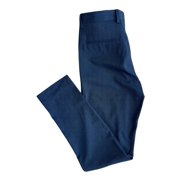 NWT Men’s Dress Pants TOPMAN Dark Blue Skinny Tailored Trim Fit Flat Front Pants - Picture 3 of 8